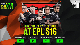 FaZe Clan距離大滿貫僅一步之遙 ESL Pro League S16前瞻